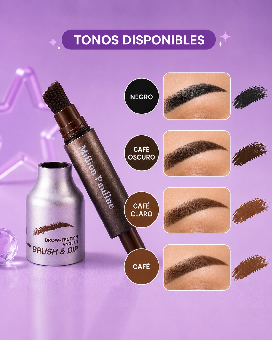 Cepillo de cejas pelo a pelo Sheglam