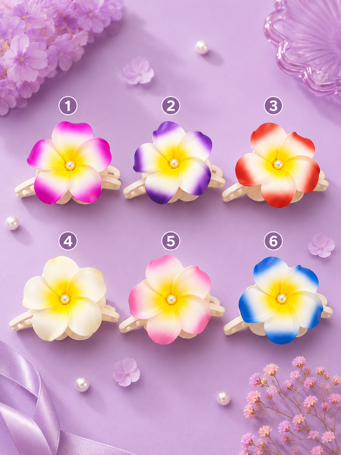 Gancho flor orquídea jumbo