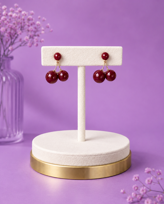 Aretes de cereza