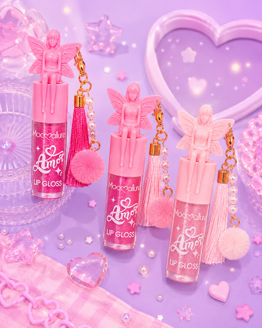 Lip gloss hadita pompón