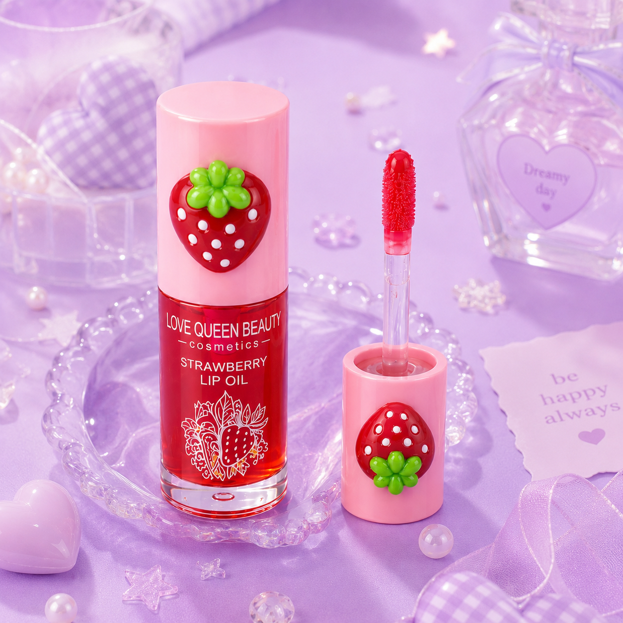 Lip oil fresita 3D
