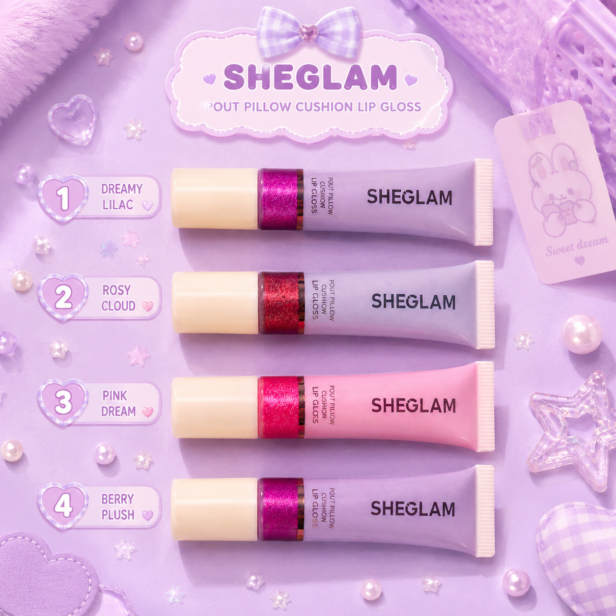 Lip gloss Sheglam glitter