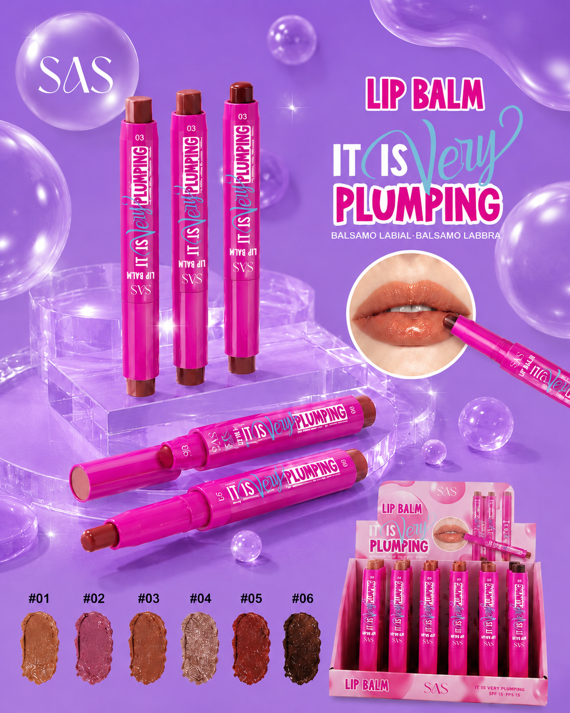 Lip balm plumpling sas