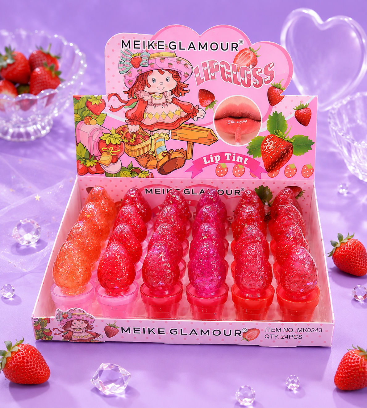 Lip gloss estilo fresa