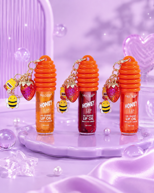 Lip oil de miel con llaveros