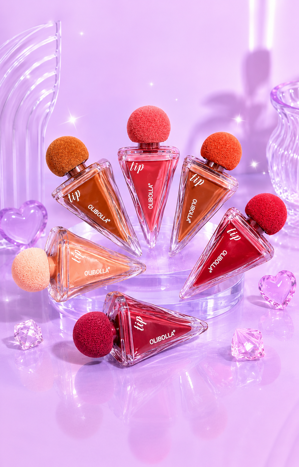 Labial velvet coreano triangular