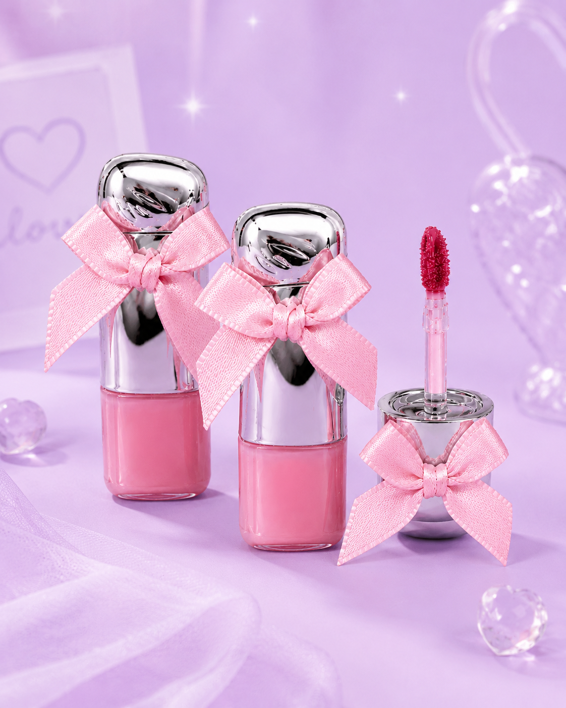 Lip gloss con color coquette