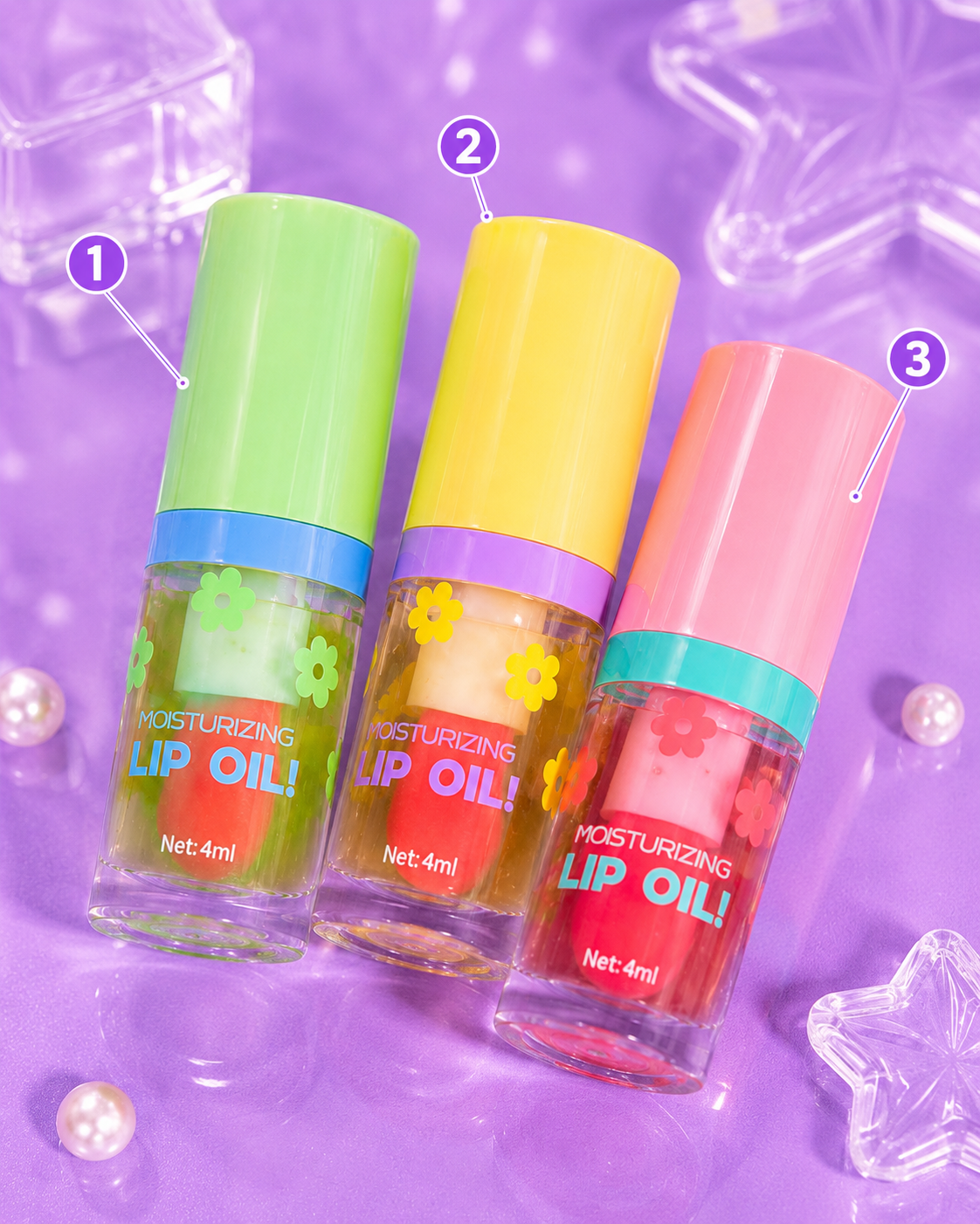 Lip oil florecitas