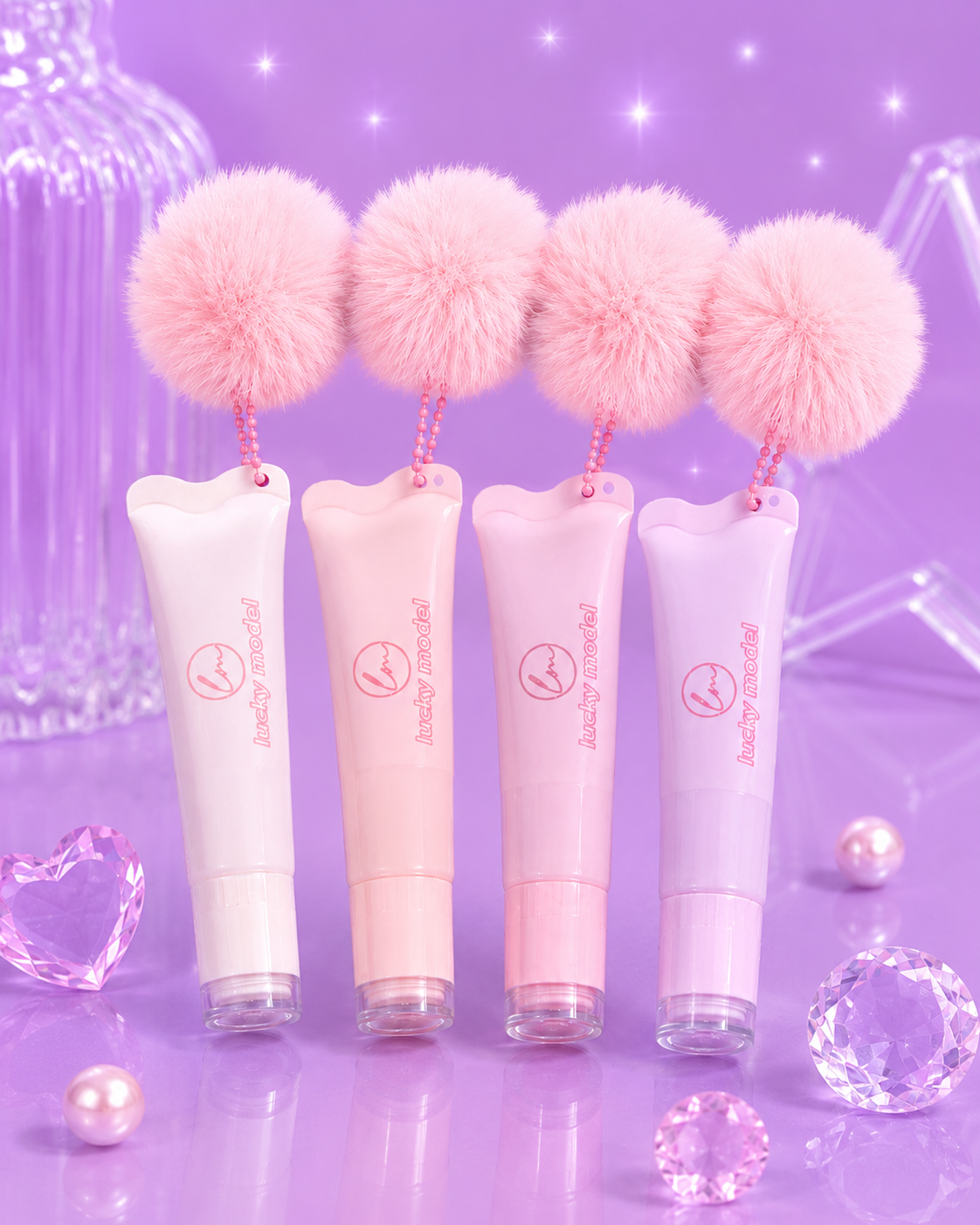 Lip gloss pompón