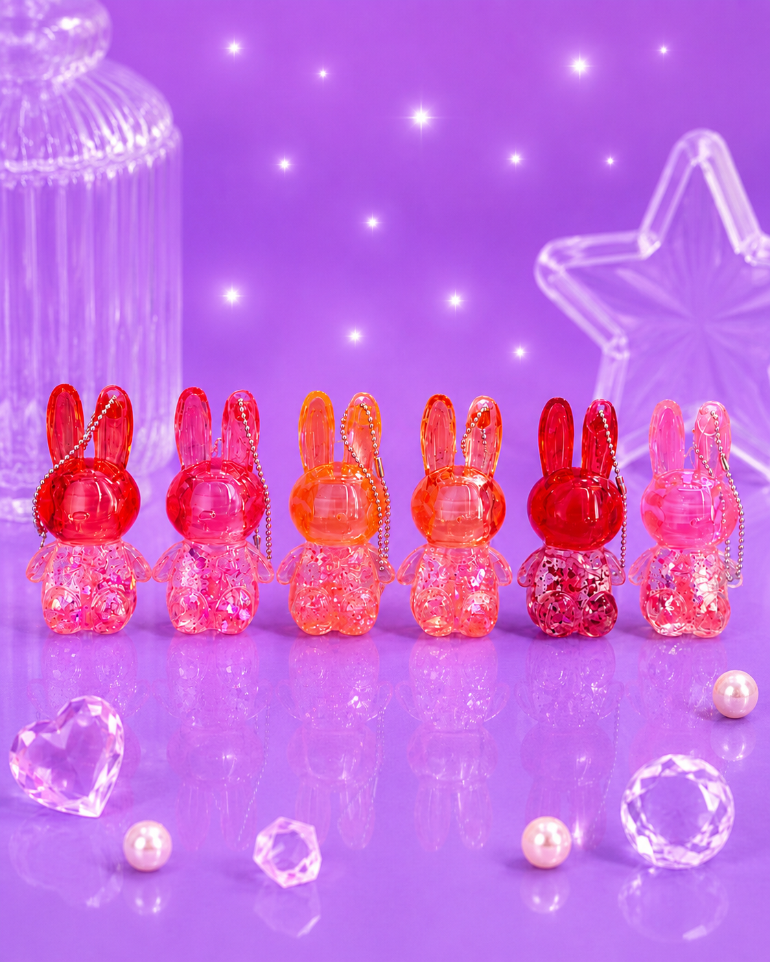 Lip gloss conejito de llavero