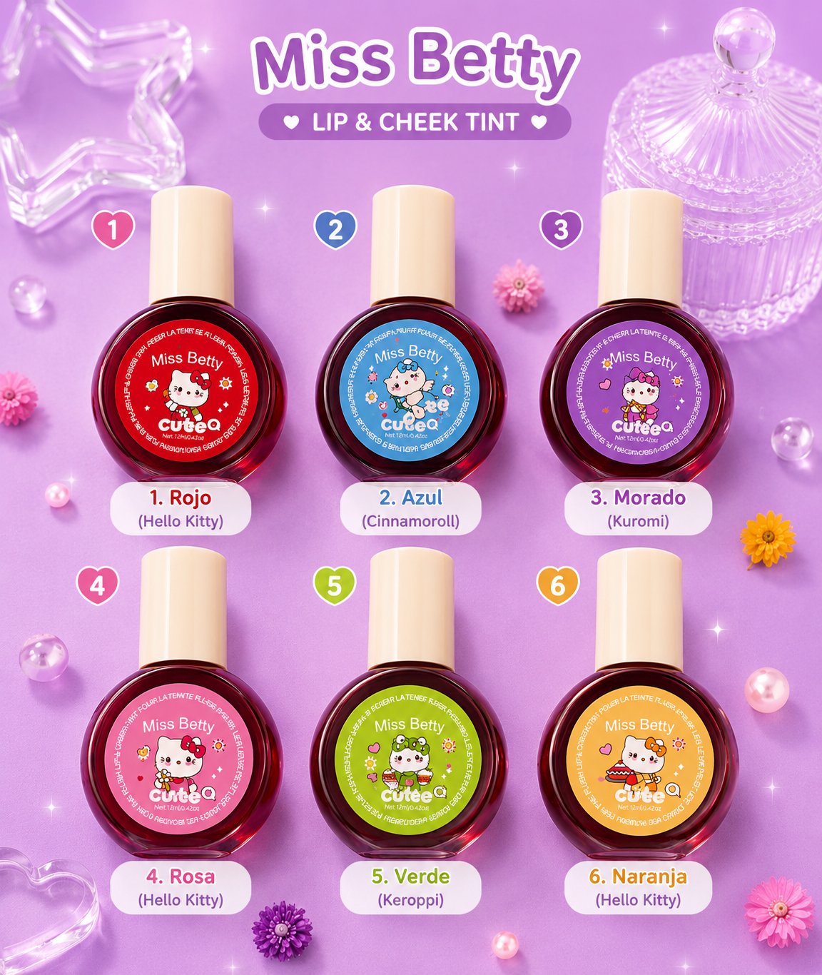 Tinta Sanrio estilo Sheglam