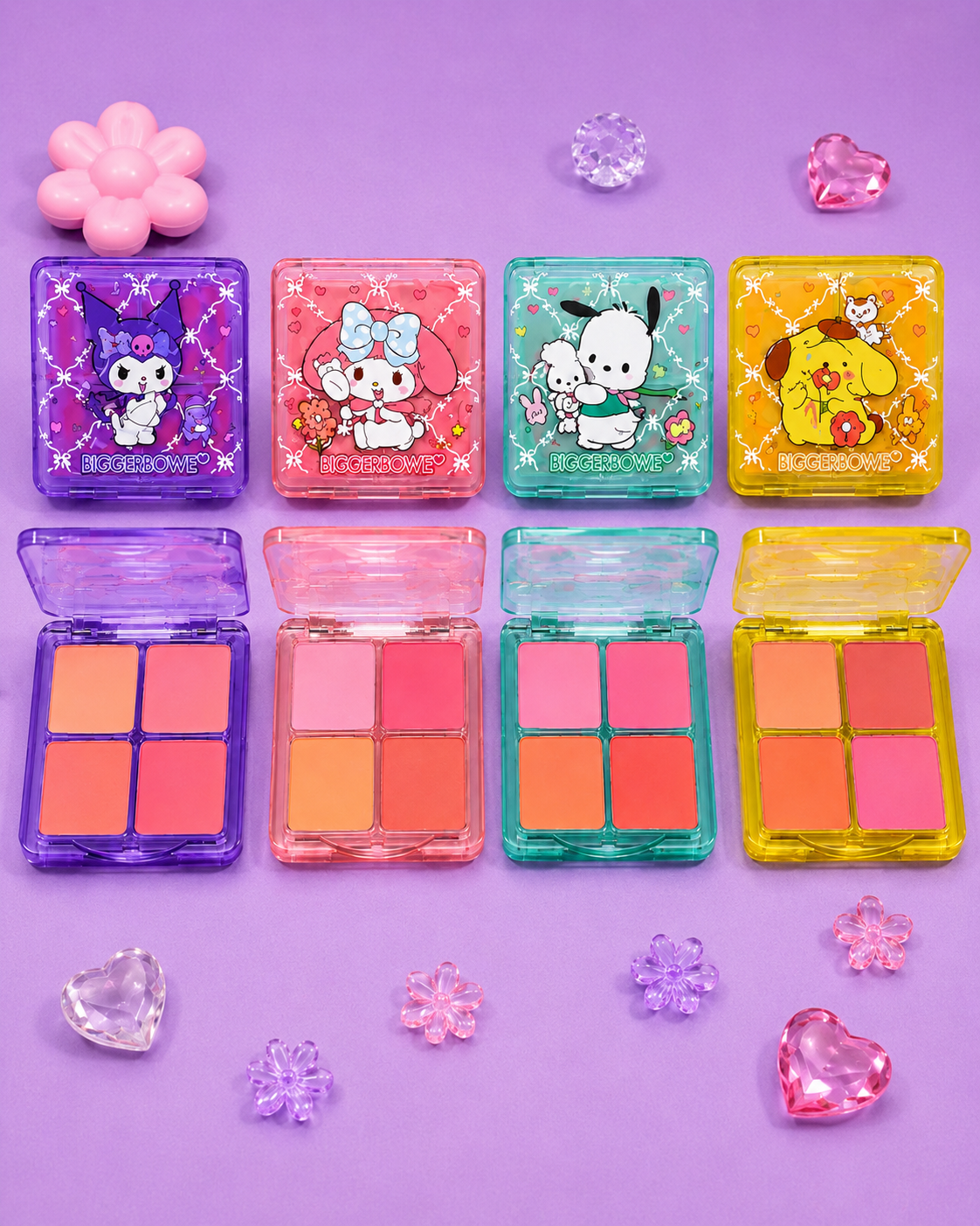 Paleta de maquillaje Sanrio 4 tono