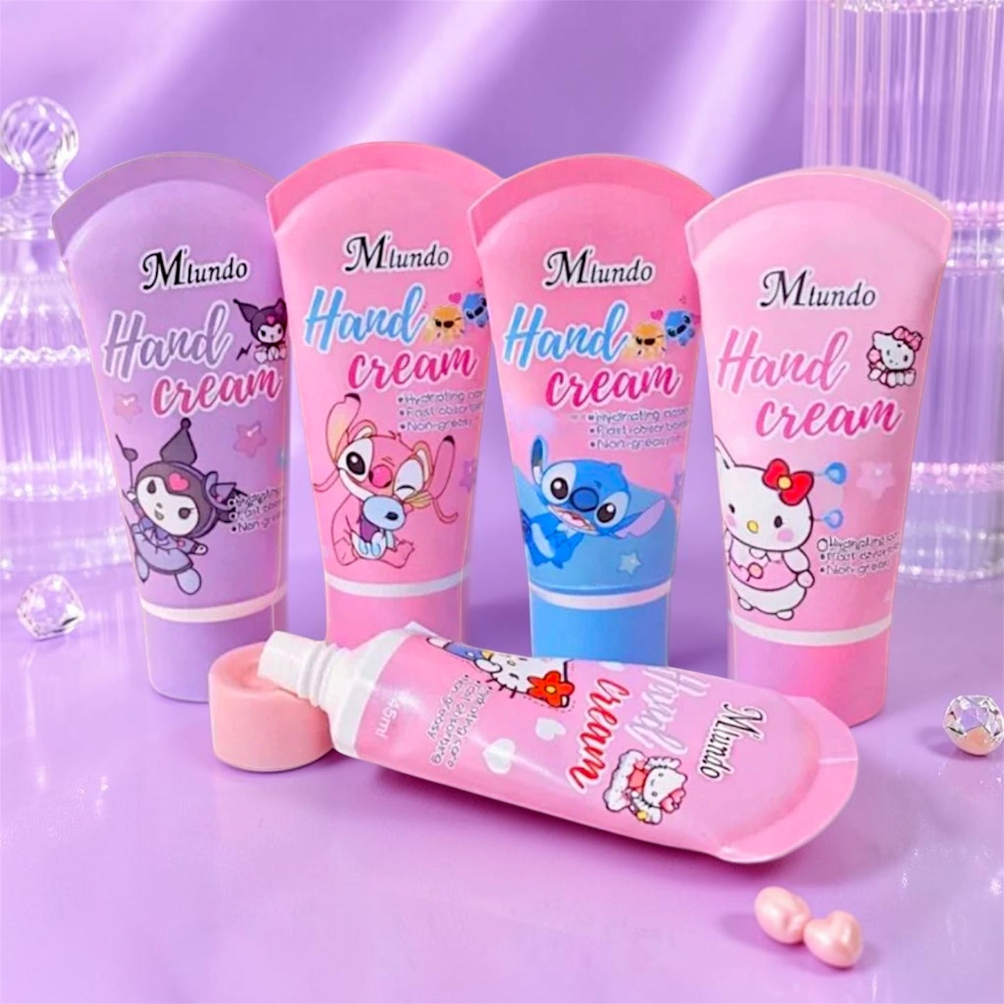 Crema de mano personaje