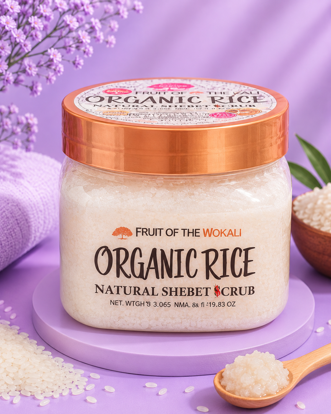 Exfoliante corporal de arroz