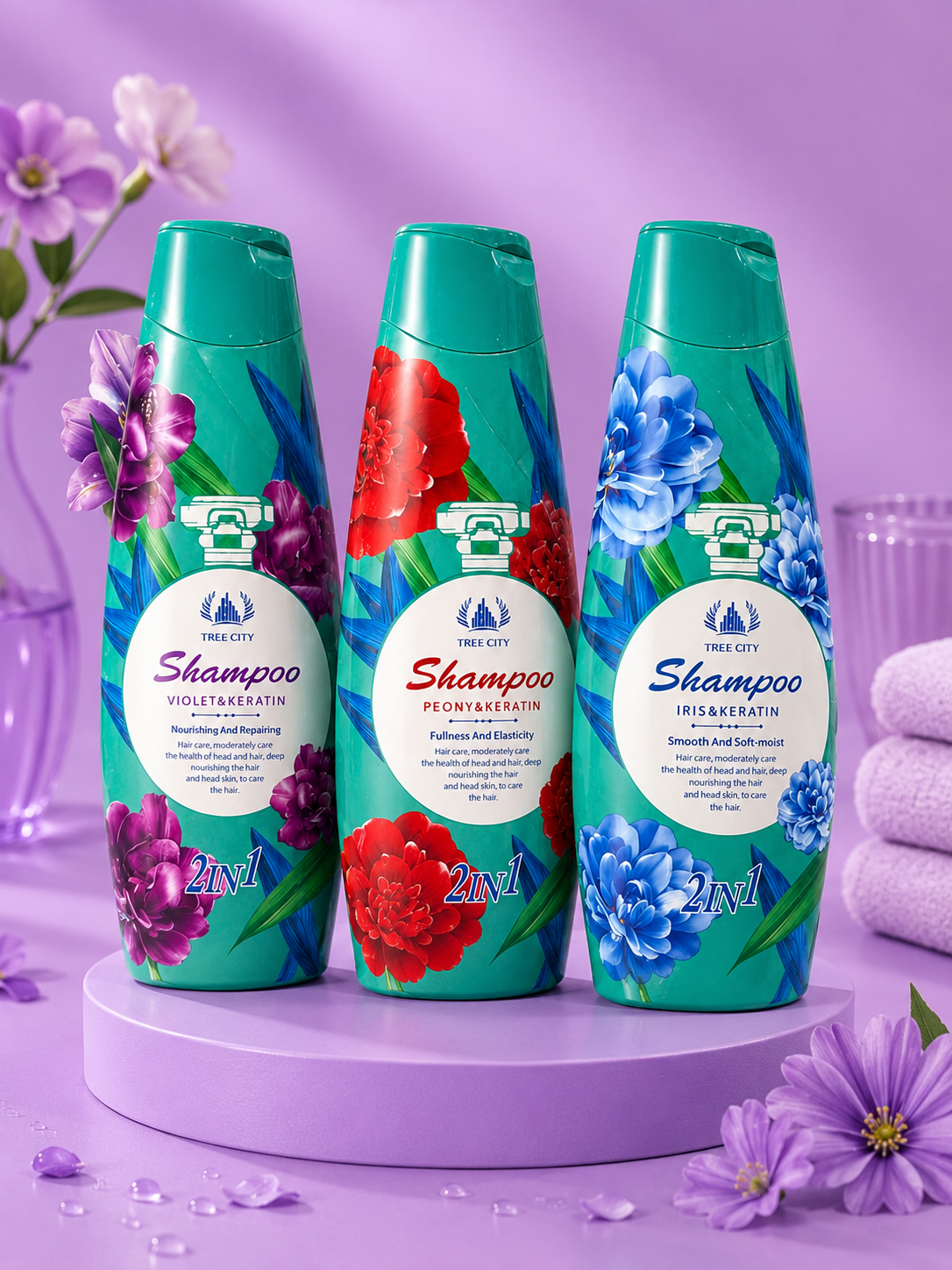 Shampoo a base florales
