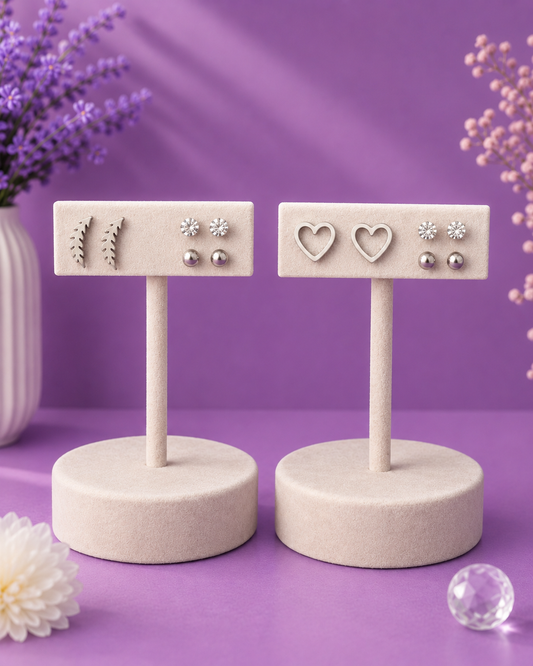 Set de aretes 3 en 1