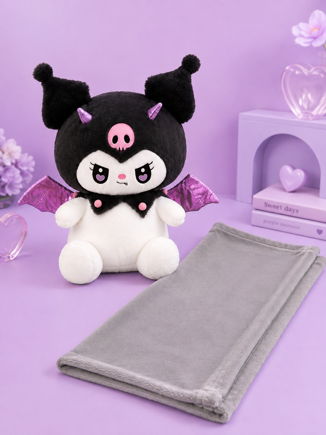 Peluche Sanrio con cobija 50cm